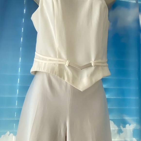NINA FERRE sleeveless top,size7 see measurement! Cream - Picture 3 of 13